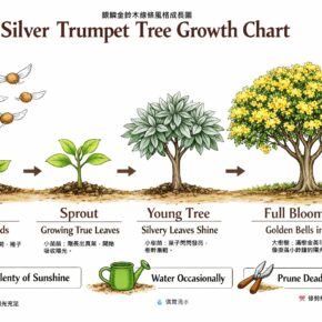 銀鱗金鈴木線條風格成長圖 (銀鱗金鈴木 Tabebuia aurea) 銀鱗金鈴木線條風格成長圖 (銀鱗金鈴木 Tabebuia aurea)